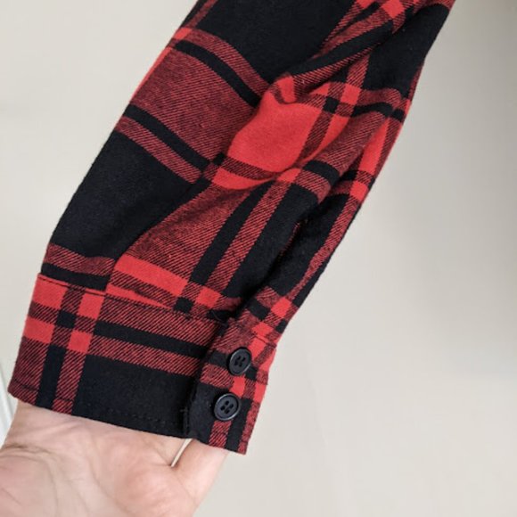 Arianna by Howard's Red and Black Plaid Shirt Size XL - Picture 8 of 10
